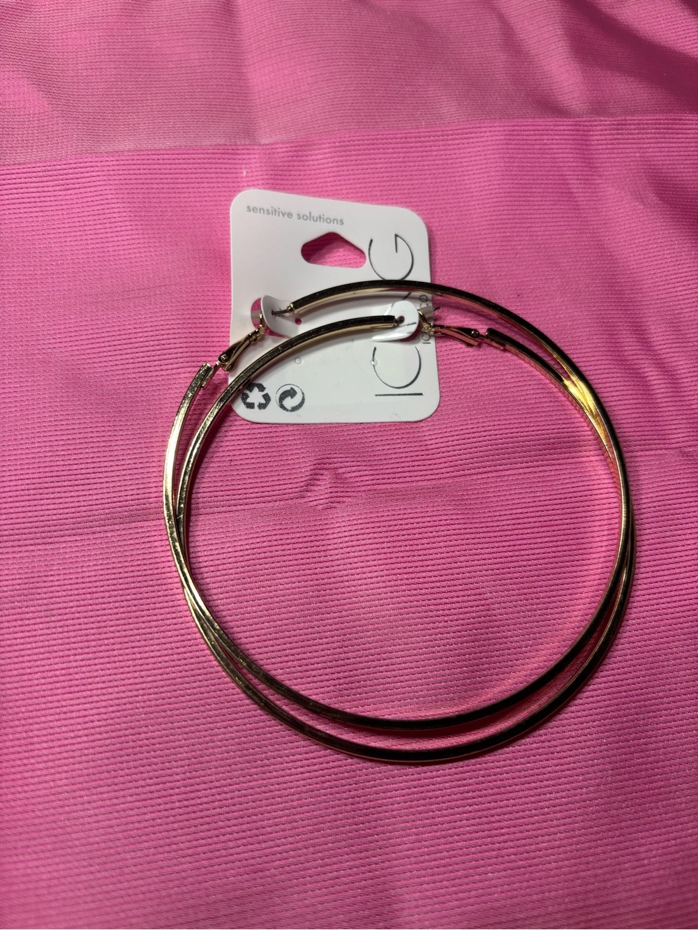New Gold Hoop Earrings - Large Hoop